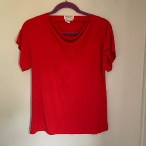 Vintage Christian Dior Red Blouse